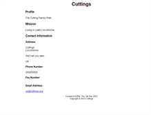 Tablet Screenshot of cuttings.org